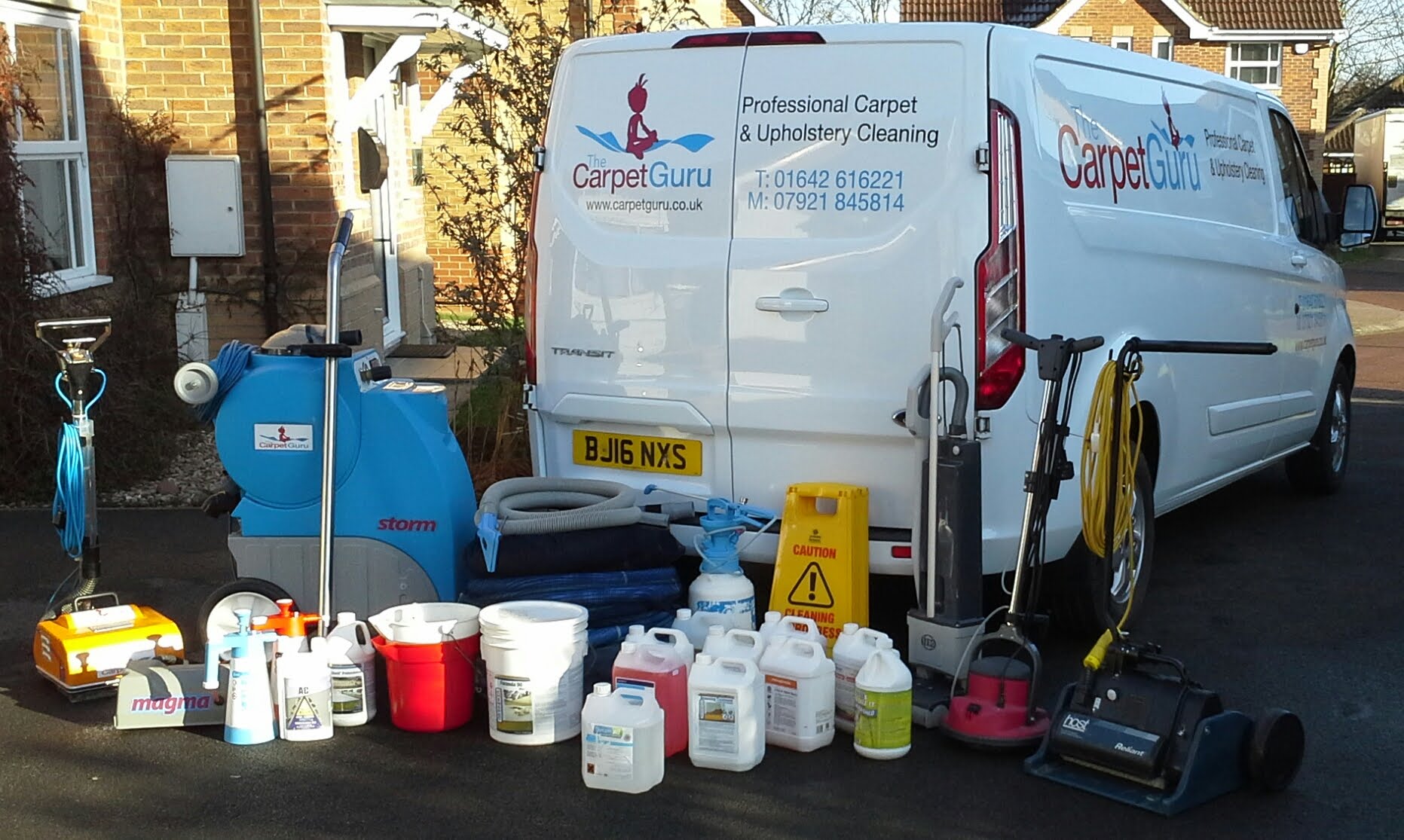 Carpet Guru professional van and equipment